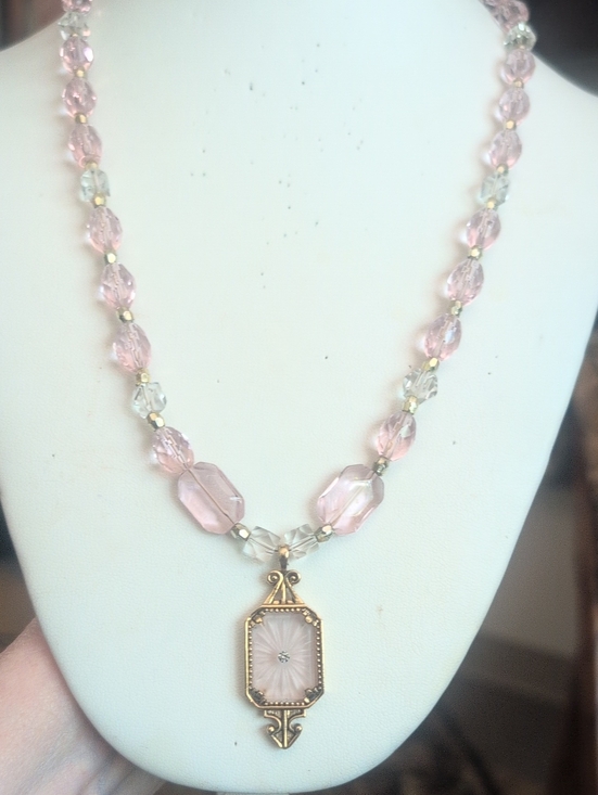 Avon Jewelry - Vintage Avon Frostlight Camphor Glass Pendant